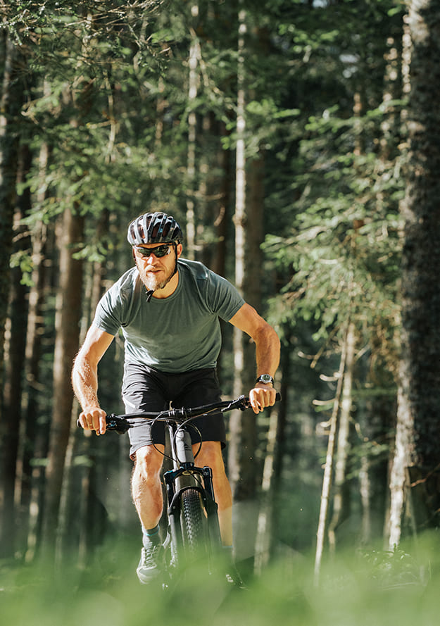 Hermann Maier beim Biken © Flachau Tourismus